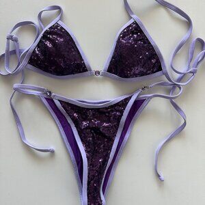 Strawberry Milk Mob Bikini - Purple Size M/L